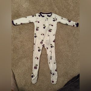 Kyte baby footed sleeper pajama 12-18 months fig print